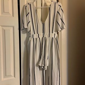 Stripped romper